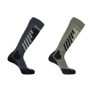 Salomon Skisokker 2-Pak Gr�n/Gr�