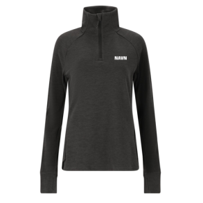 Half Zip Baselayer Mrkegr Dame 