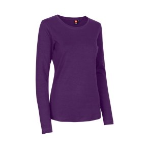 T-shirt med langt rme dame model farve: lilla